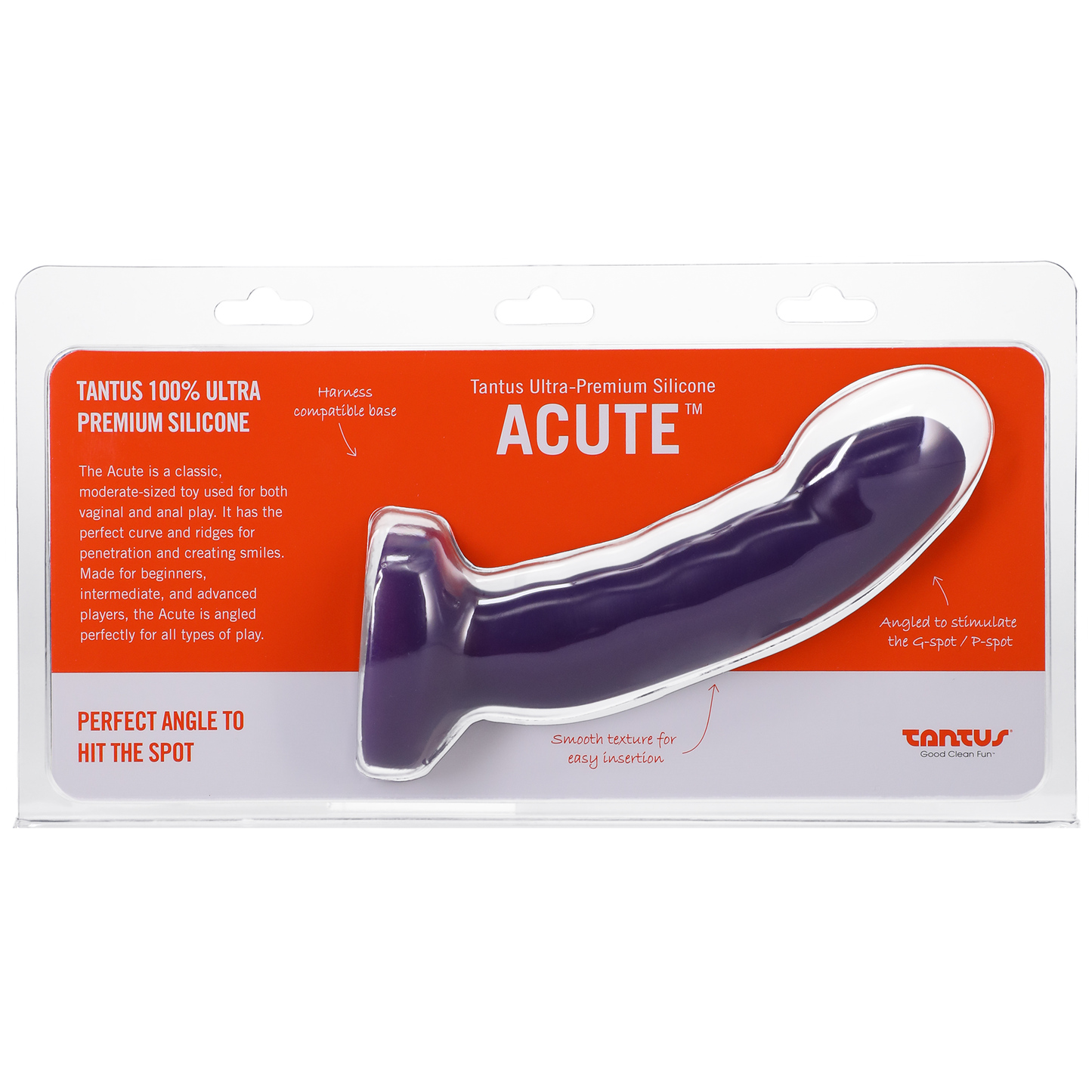 TS1960 - Tantus Acute Amethyst Medium