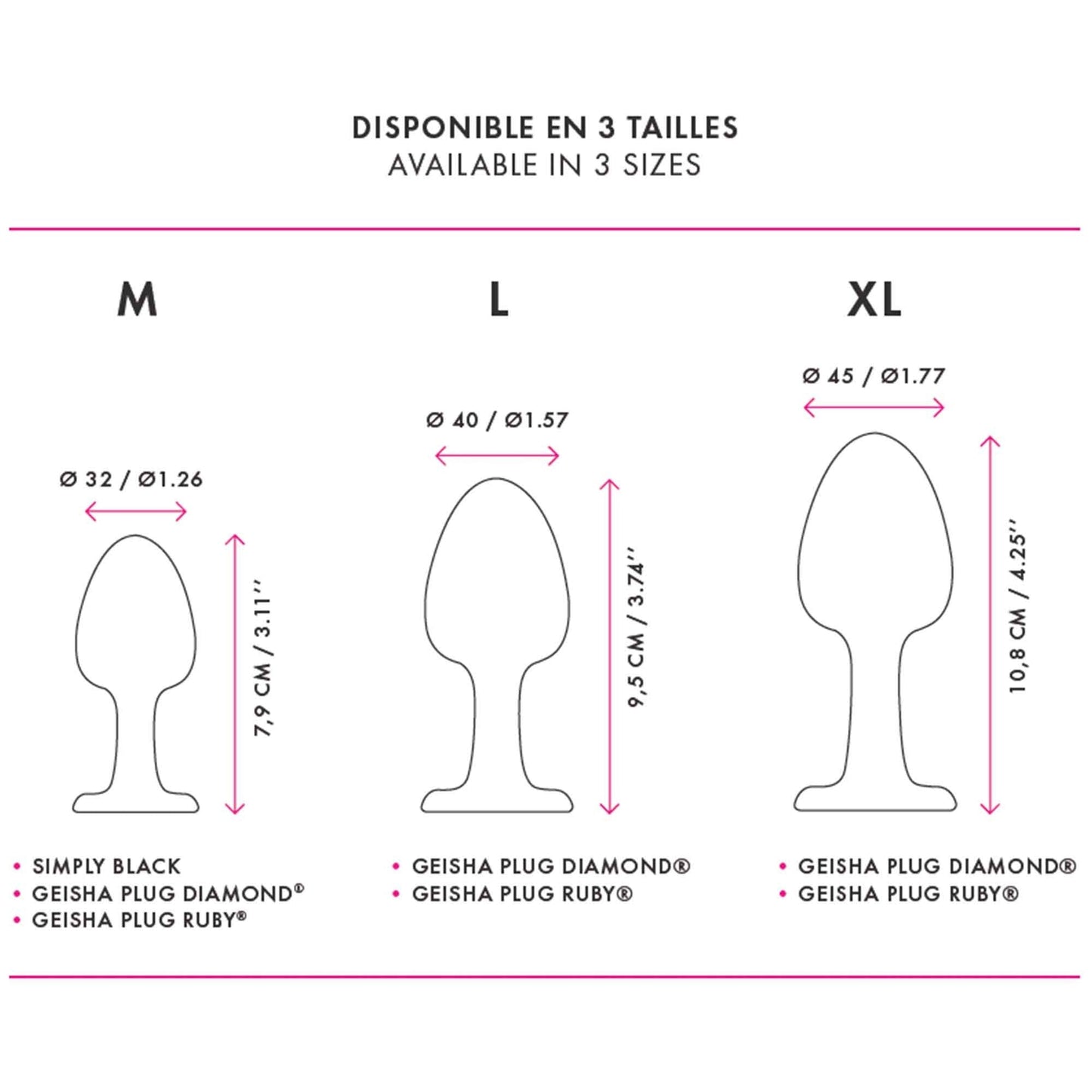 GEISHA PLUG RUBY LARGE