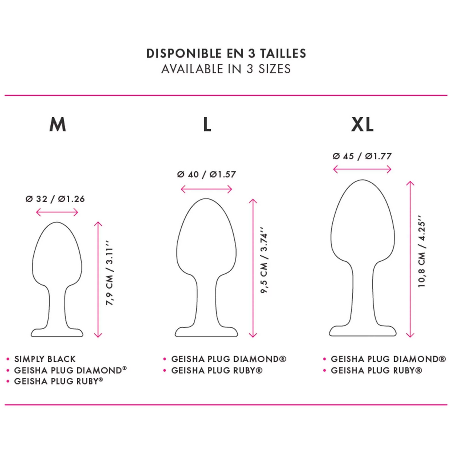 GEISHA PLUG RUBY EXTRA LARGE