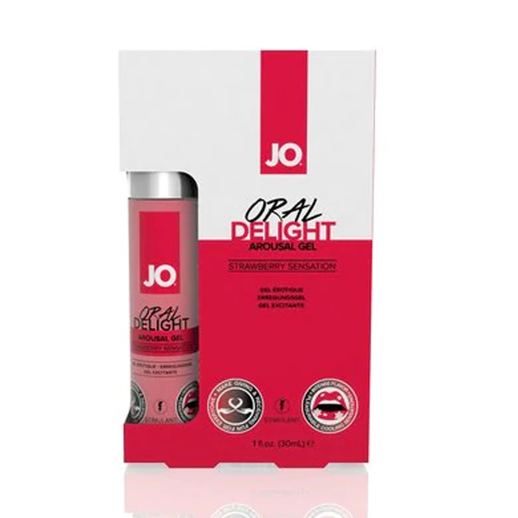 JO Oral Delight - Strawberry - Stimulant 1 floz / 30 mL