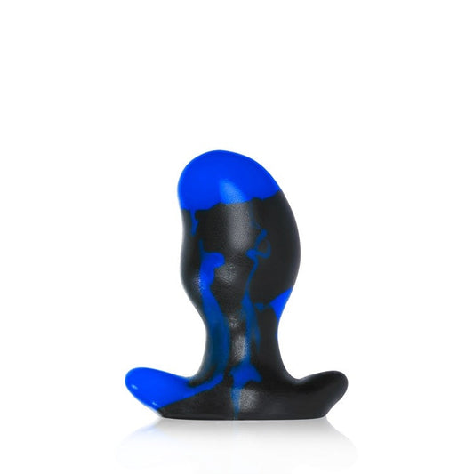 Oxballs ERGO, buttplug - BLACK POLICE BLUE SWIRL - MEDIUM