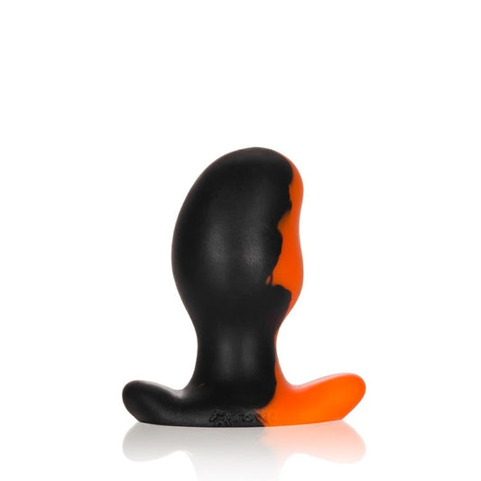 Oxballs ERGO, buttplug - BLACK ORANGE SWIRL - MEDIUM