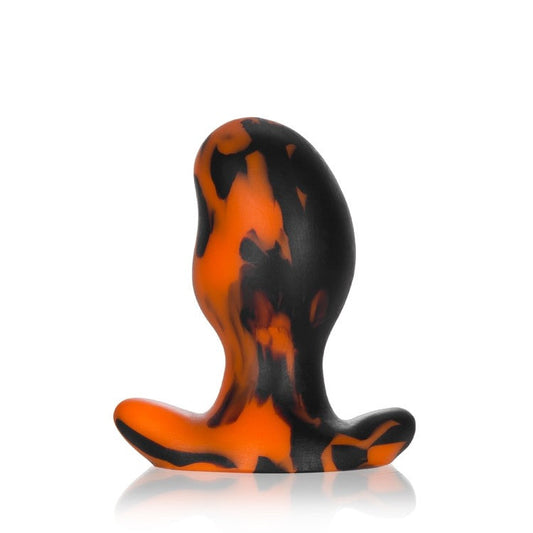 Oxballs ERGO, buttplug - BLACK ORANGE SWIRL - LARGE