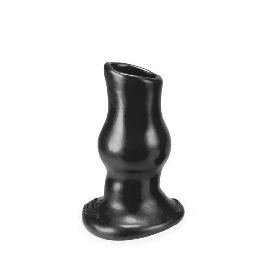 Oxballs PIGHOLE DEEP-1, hollow plug - BLACK - SMALL
