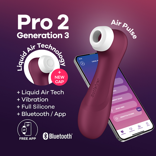 Satisfyer Pro 2 Generation 3 Connect App - Wine Red