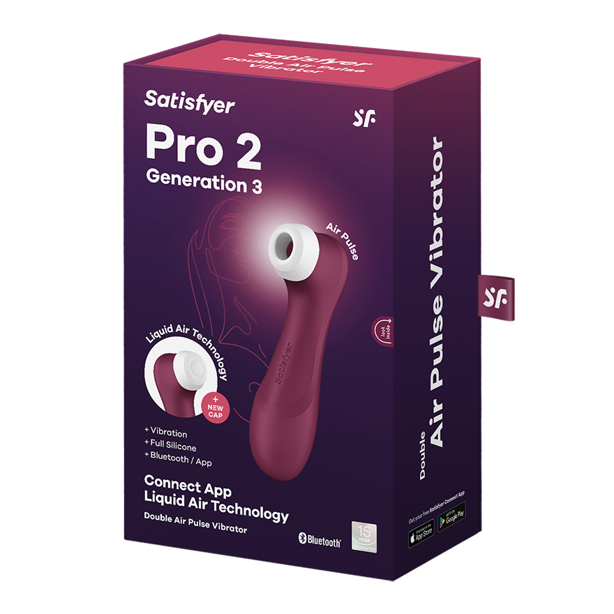 Satisfyer Pro 2 Generation 3 Connect App - Wine Red