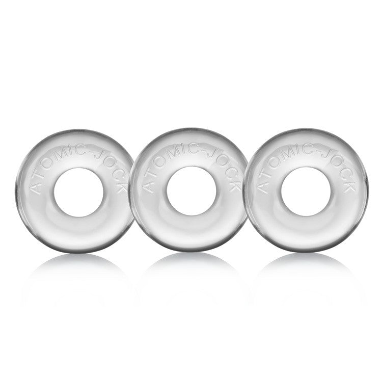 Oxballs RINGER, 3-pack of DO-NUT-1 - CLEAR