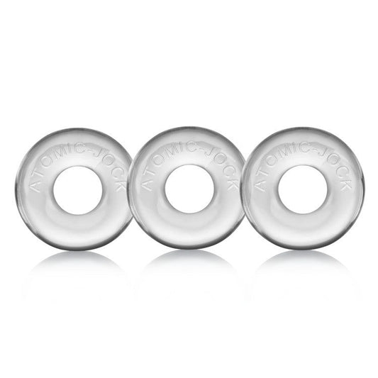 Oxballs RINGER, 3-pack of DO-NUT-1 - CLEAR