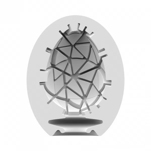 Satisfyer Masturbator Egg Single (Crunchy) Orange