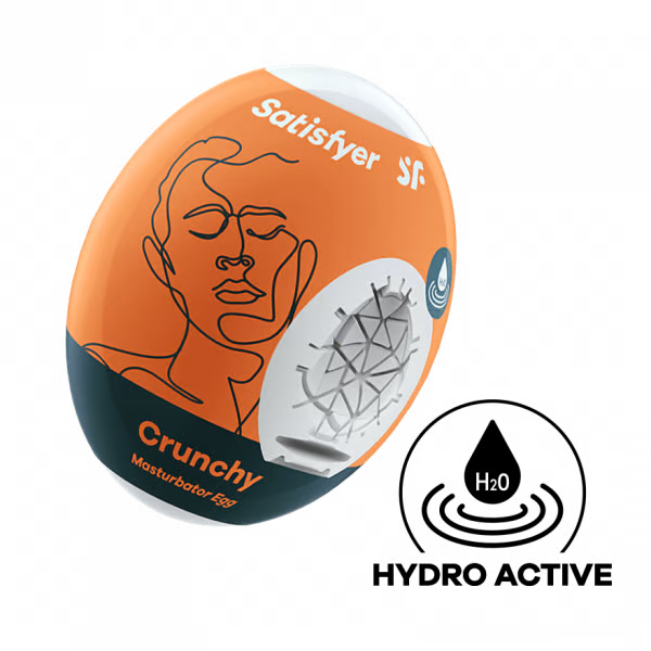 Satisfyer Masturbator Egg Single (Crunchy) Orange