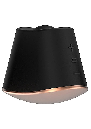 Shots Toys Elegance Dazzling Rotating & Vibrating Clitoral Stimulator Black