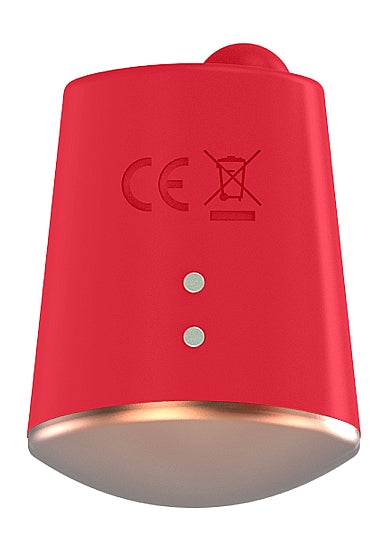 Shots Toys Elegance Dazzling Rotating & Vibrating Clitoral Stimulator Red