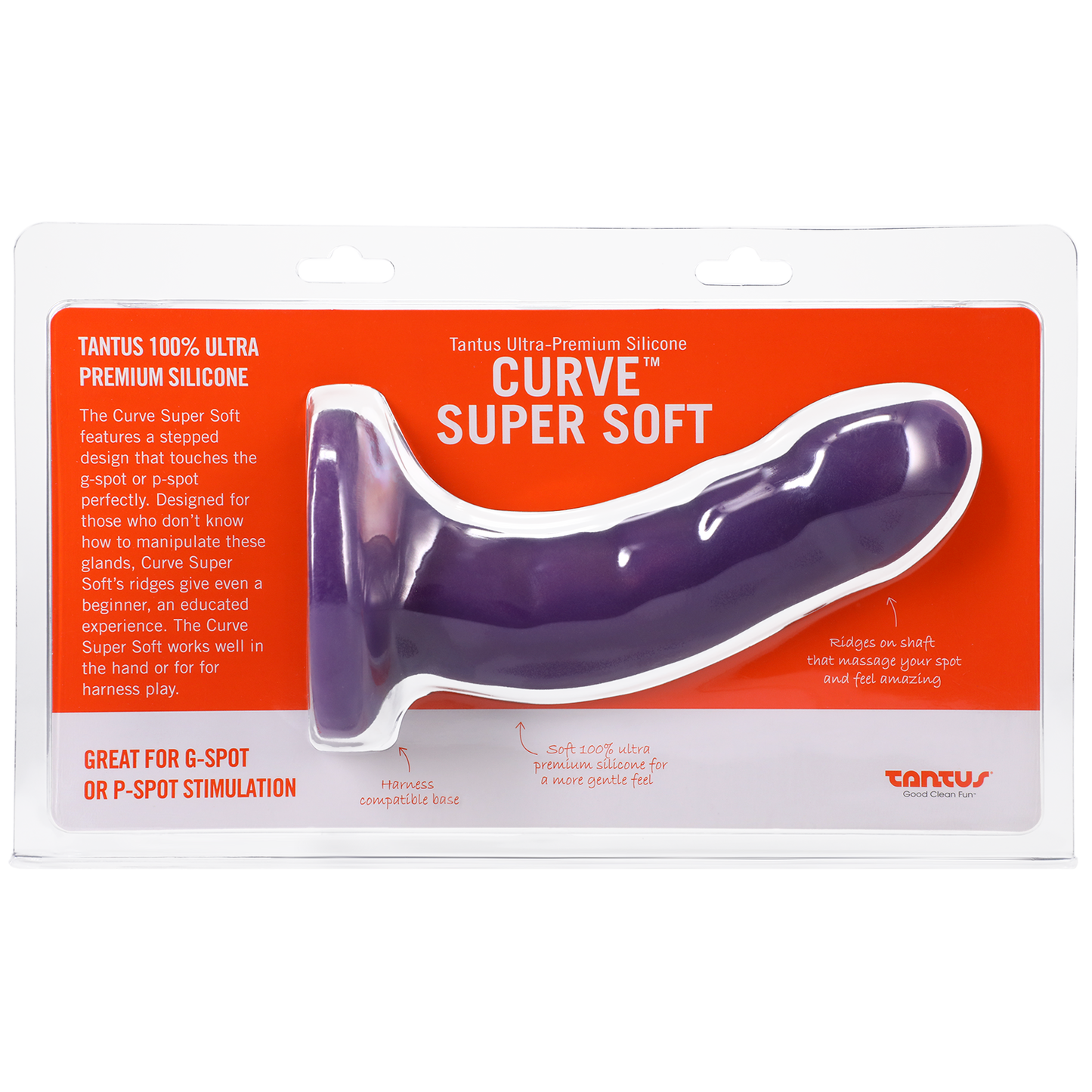 Tantus Silicone Curve Dildo Amethyst