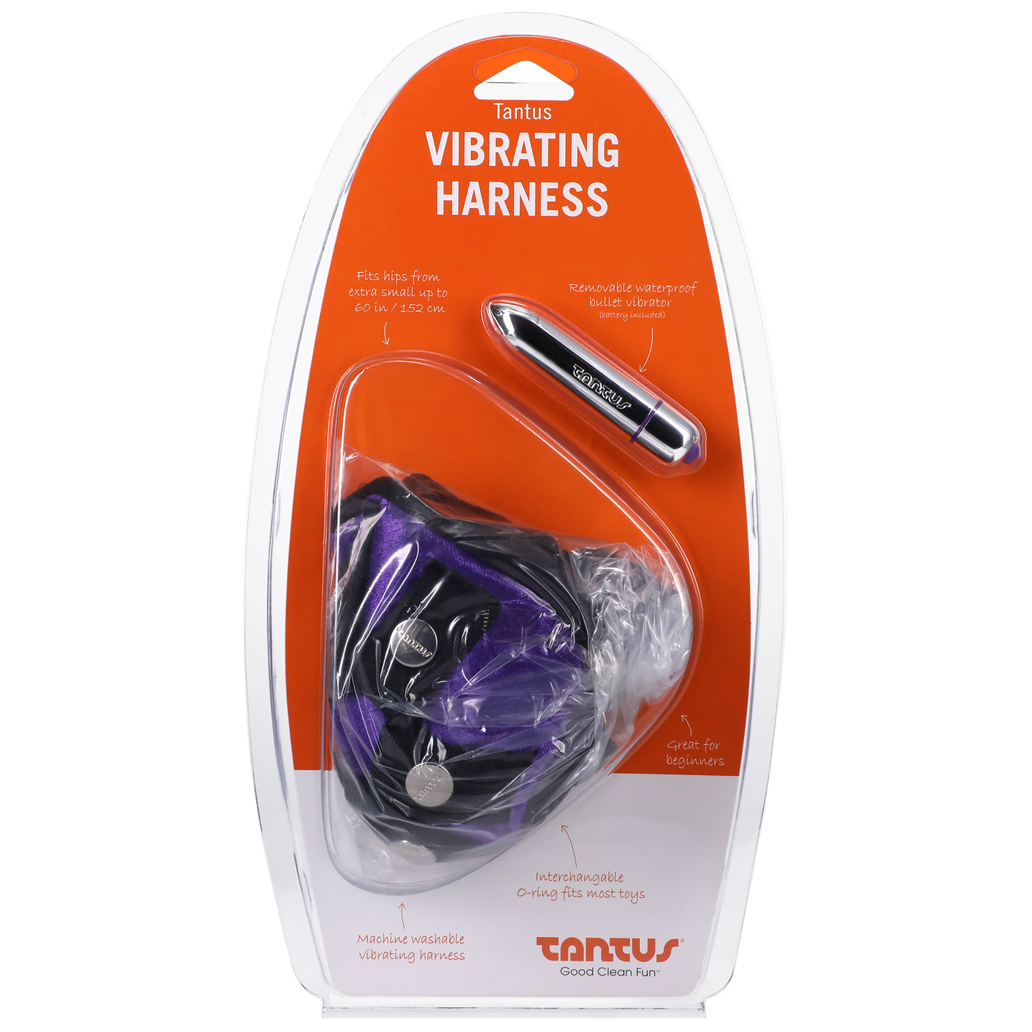 TS8686 - Tantus Velvet Vibrating Harness Lilac