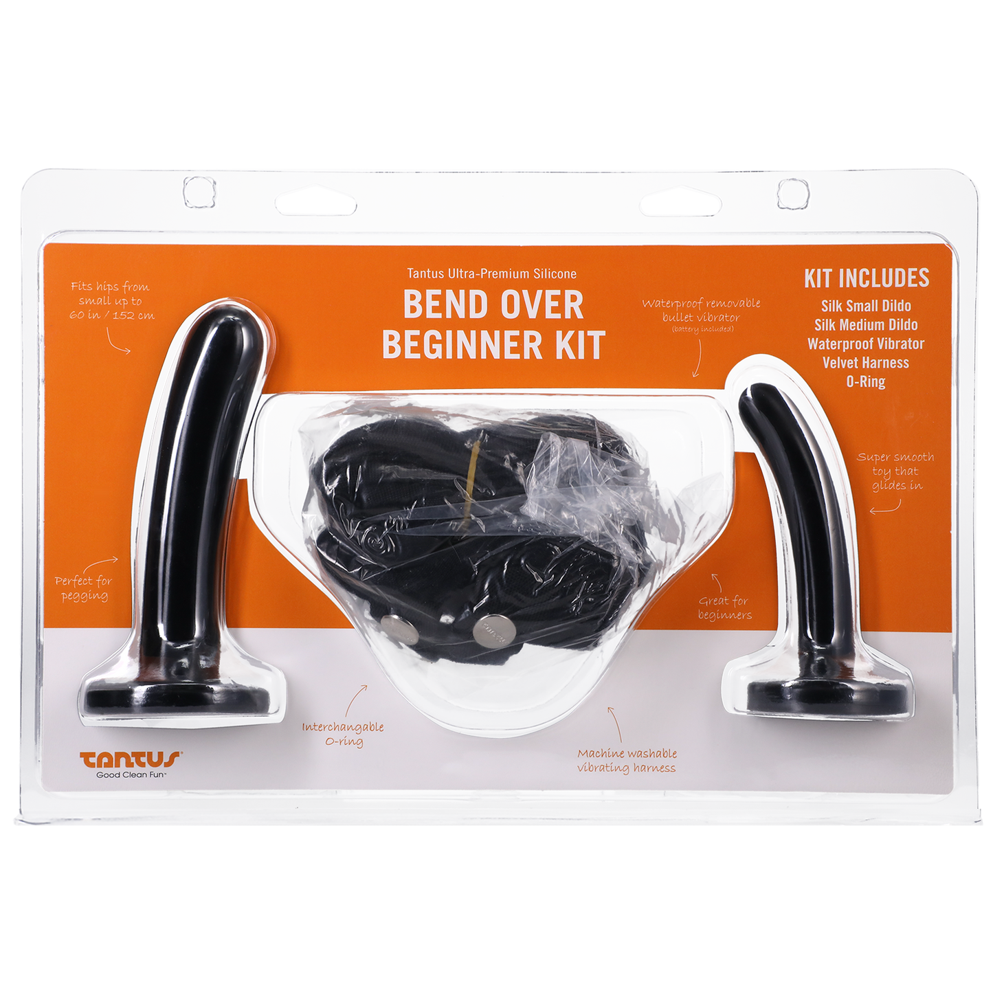 TS4015 - Tantus Bend Over Beginner Harness Kit Onyx Firm