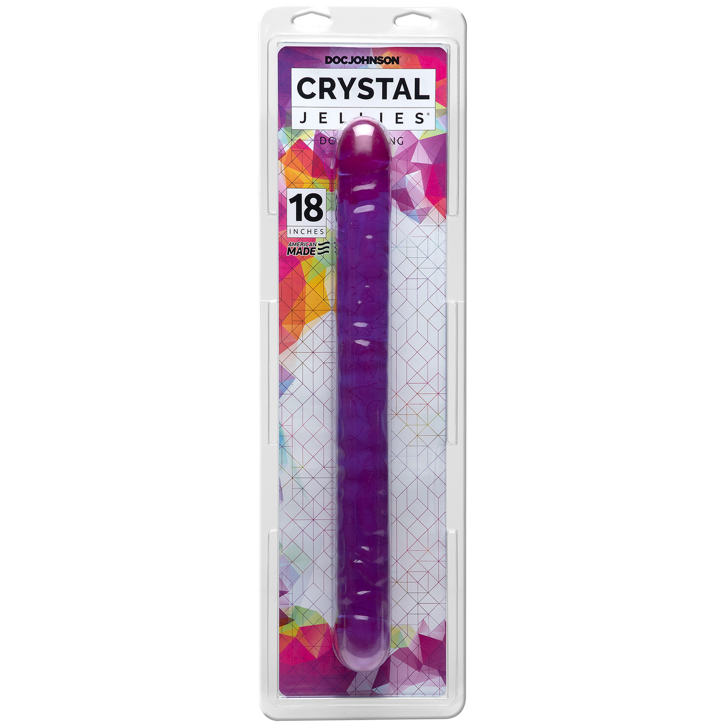 CRYSTAL JELLIES - 18 INCH DOUBLE DO PURPLE