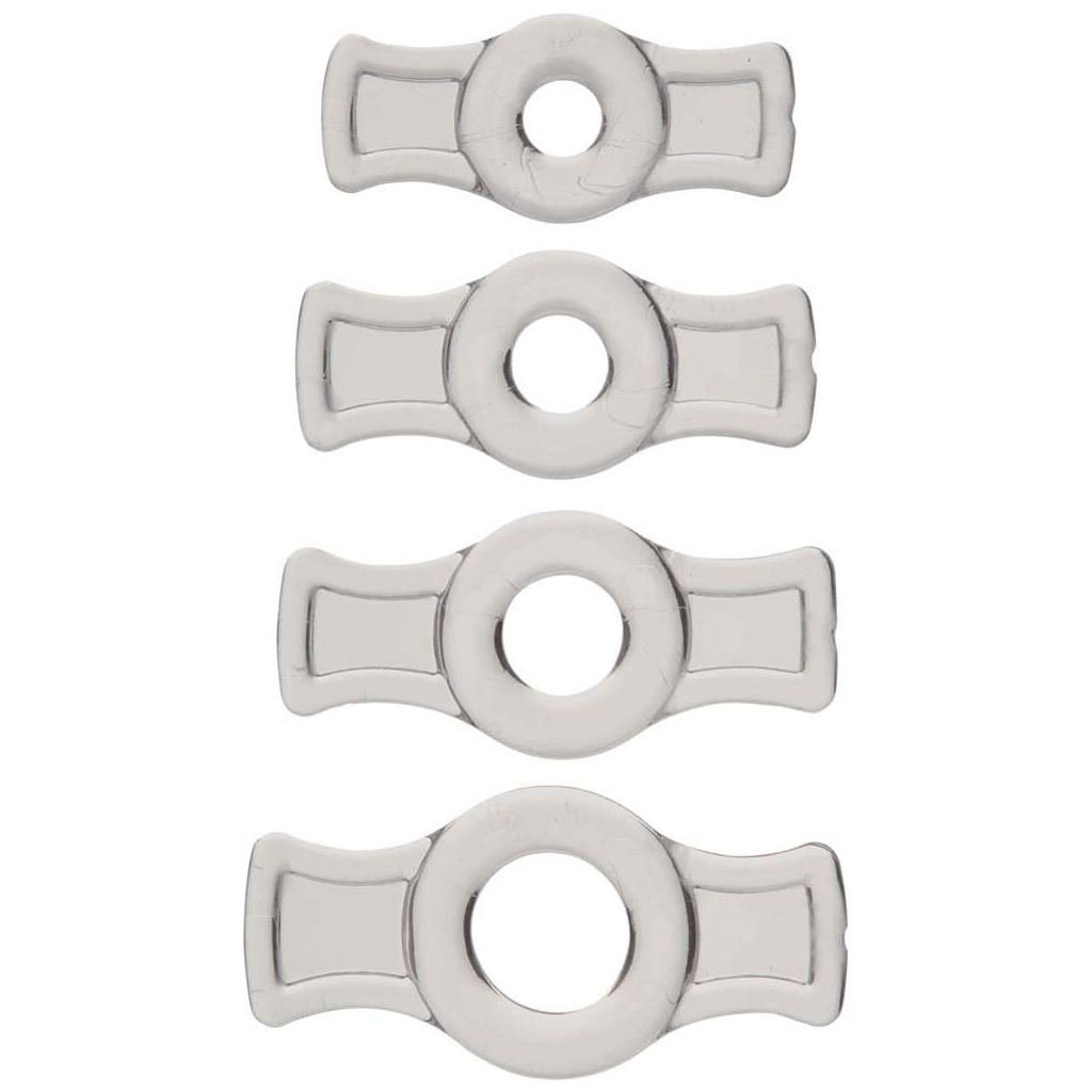 Doc Johnson TitanMen - Cock Ring Set - Clear