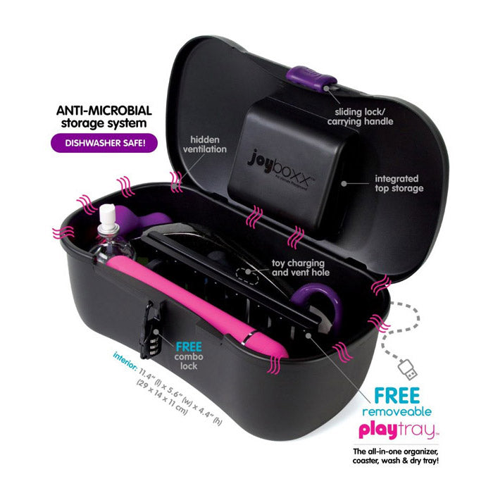 Joyboxx Sex Toy Hygienic Storage System Purple