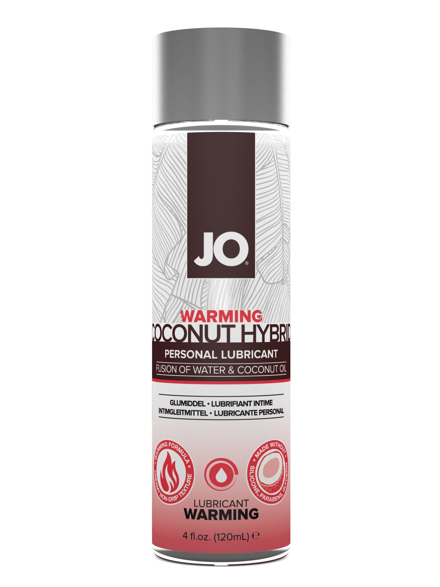 JO Coconut Hybrid - Warming - Lubricant 4 floz / 120 mL