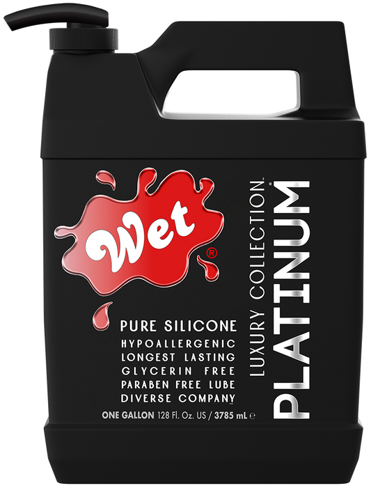 Wet Platinum Silicone Based Sex Lube Gallon