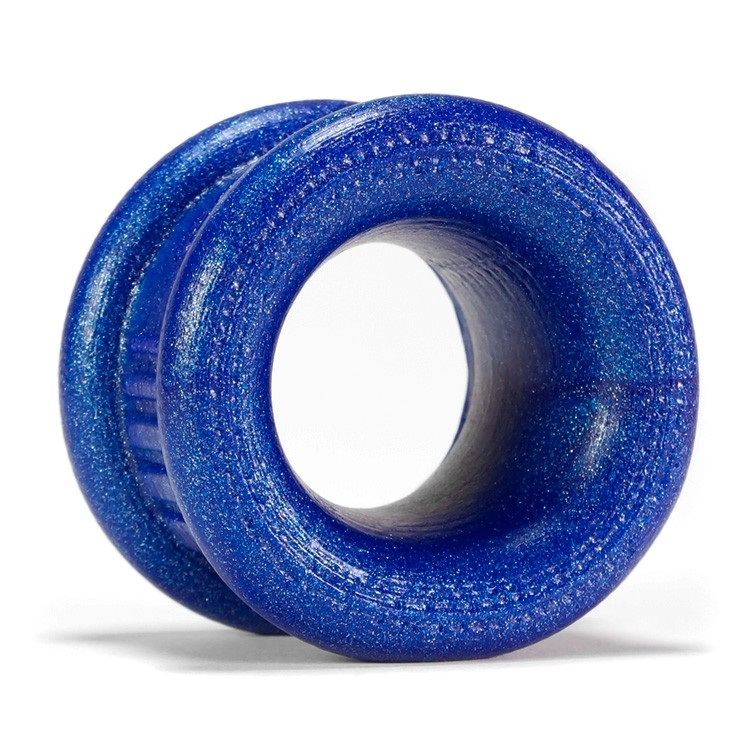 Oxballs NEO SHORT, ballstretcher - BLUEBALLS METALLIC